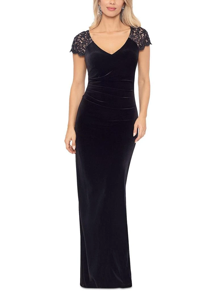 X by Xscape Womens Double V-Neck Long Evening Dress 1