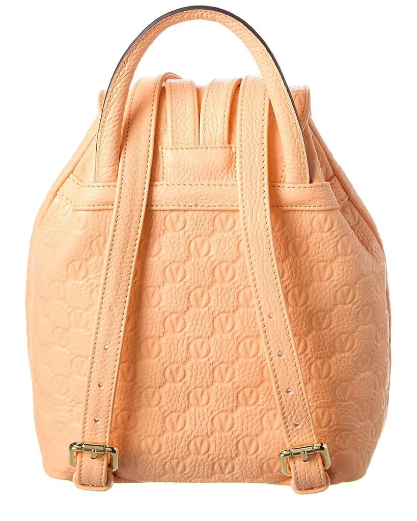 Mario Valentino Abraham Dollaro Monogram Leather Backpack 2