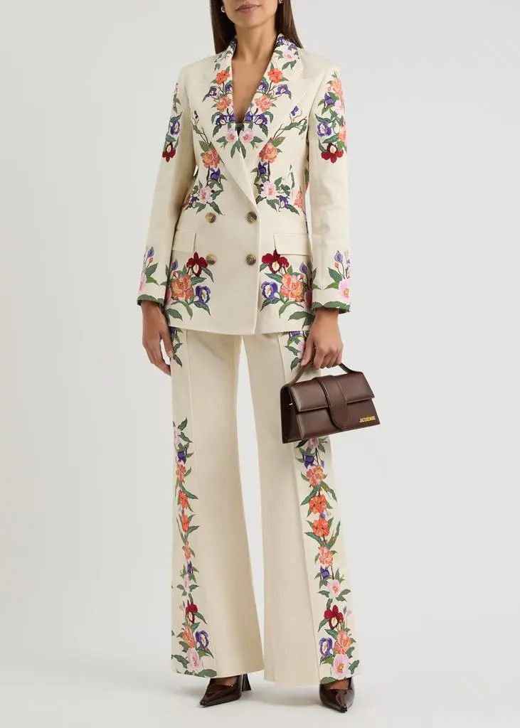 Borgo de Nor Quinn floral-print stretch-cotton blazer 4