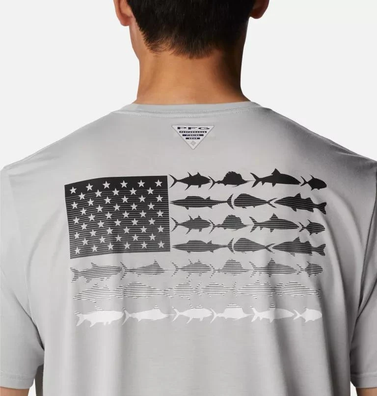 Columbia Columbia Men's PFG  Fish Flag Tech Short Sleeve Shirt- 5