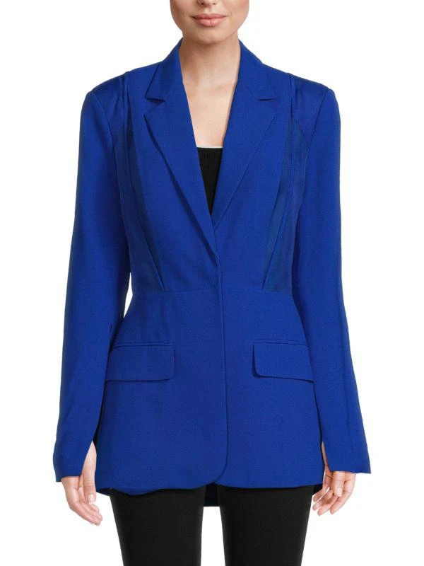 Jason Wu Mixed Media Silk Lined Blazer 1