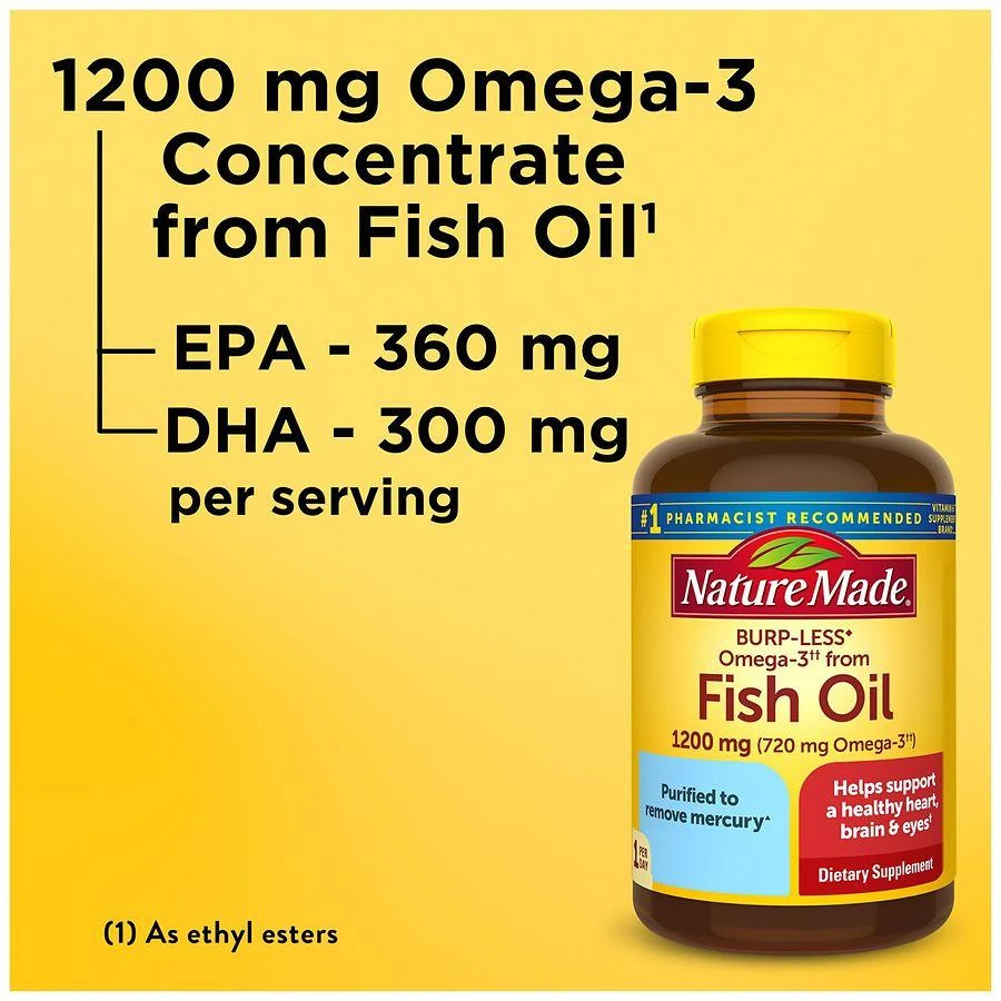 Nature Made Fish Oil 1200 mg Softgels 9