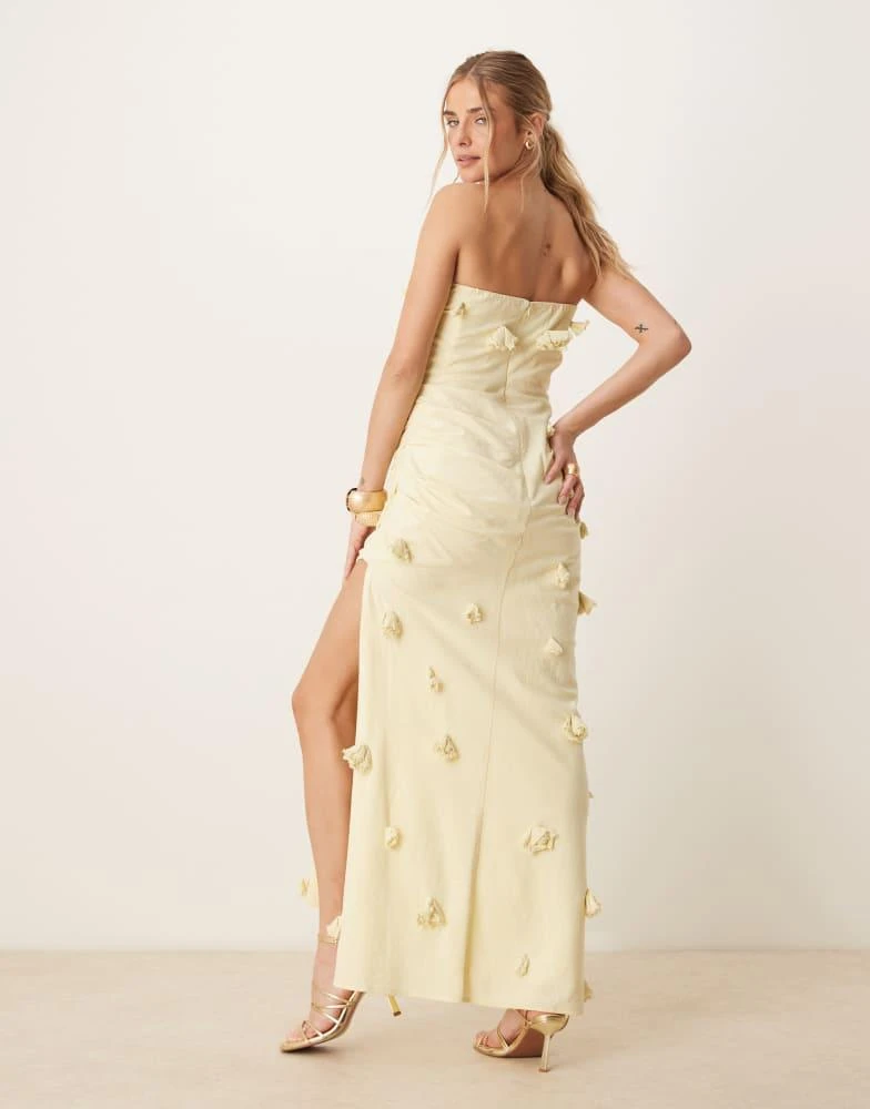 chinese dress ladies Yellow Blanca Strapless Maxi Dress main image 0