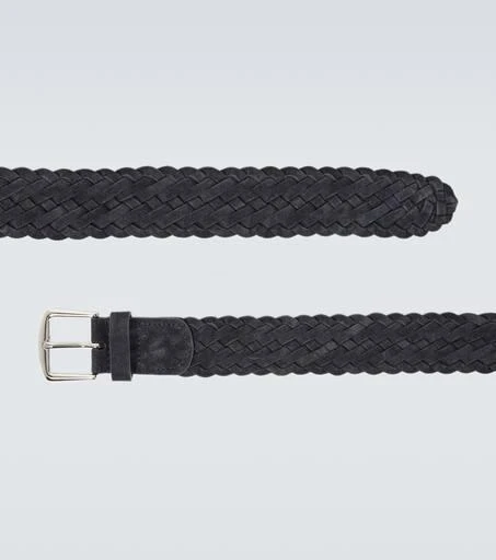 Loro Piana Alsavel braided suede belt 4