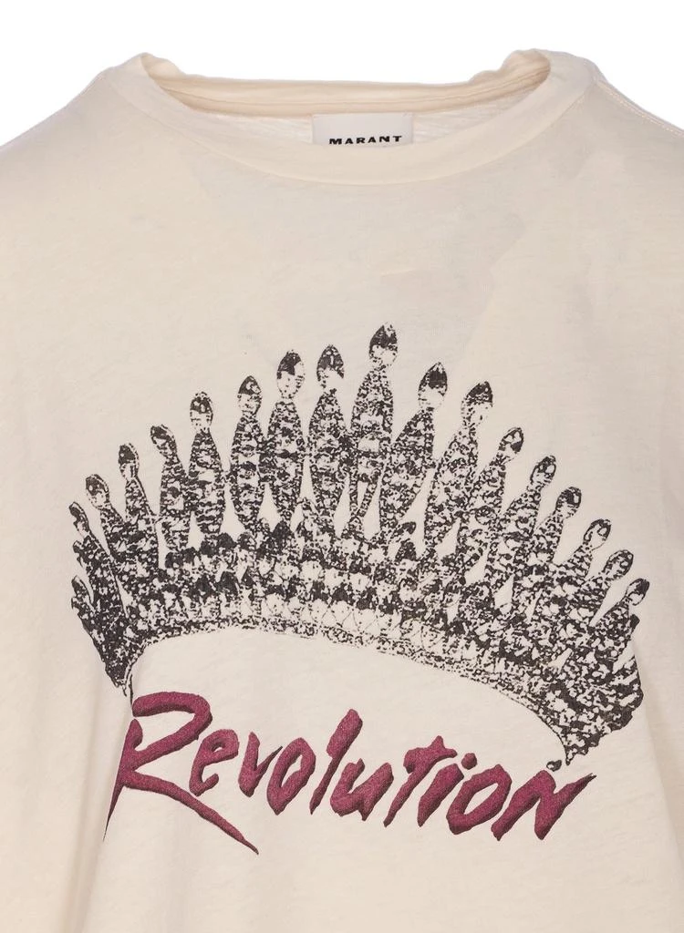 Isabel Marant Étoile Isabel Marant Étoile Logo Printed Crewneck T-Shirt 4