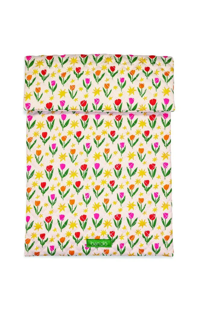 ban.do Tulips on Ivory Go-Go Laptop Sleeve 1