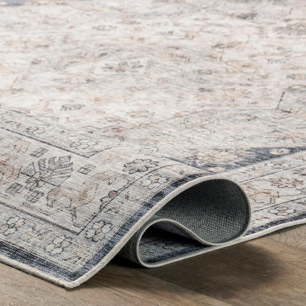 nuLOOM Casey Persian Stain-Resistant Machine Washable Area Rug 4