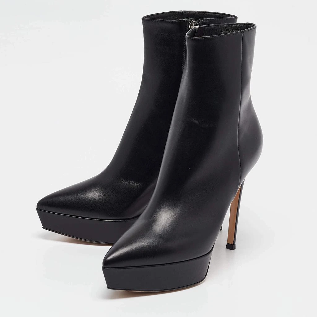 Gianvito Rossi Gianvito Rossi Black Leather Ankle Length Boots Size 38 2
