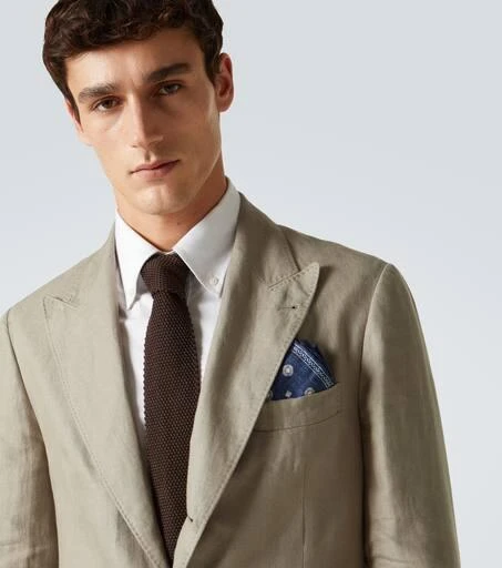 Brunello Cucinelli Silk pocket square 2