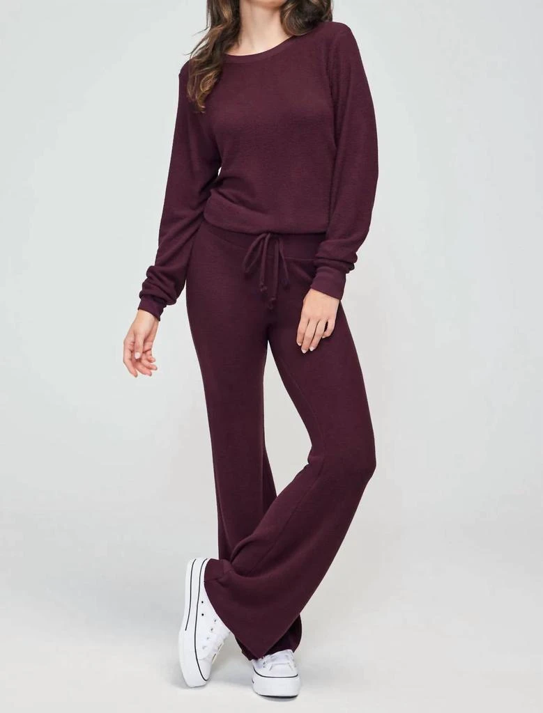 Wildfox Baggy Beach Top In Fig Set In Maroon 1