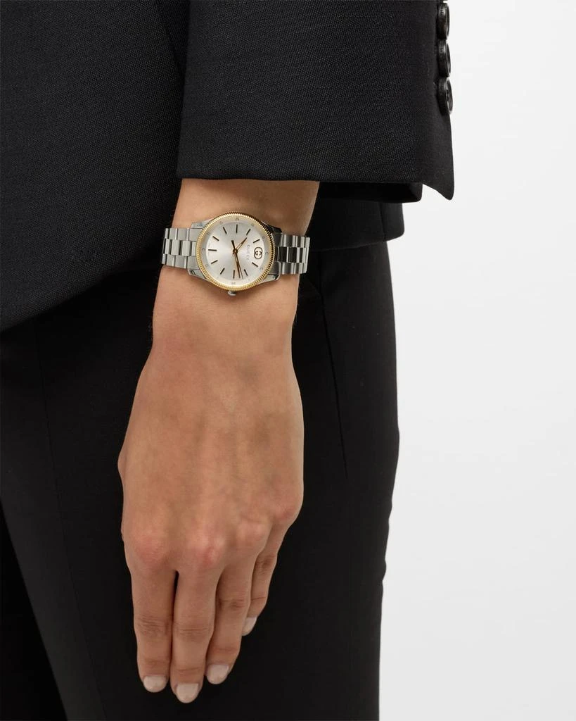 Gucci G-Timeless Slim Watch with Bracelet Strap, Two Tone 2