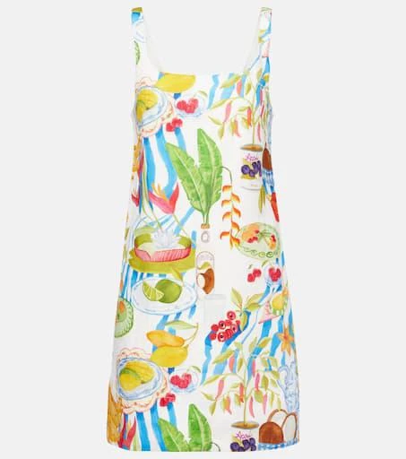 Farm Rio Printed linen minidress 1