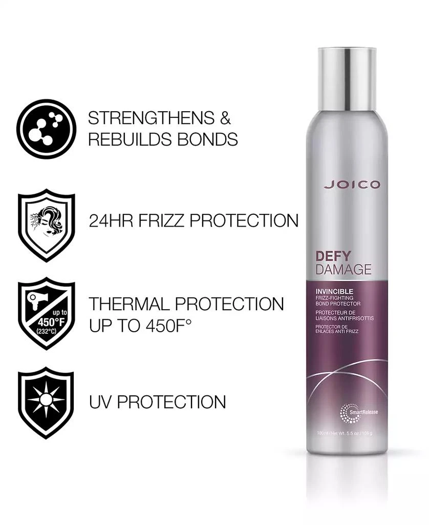 JOICO Defy Damage Invincible Frizz-Fighting Bond Protector, 5.5 oz. 3