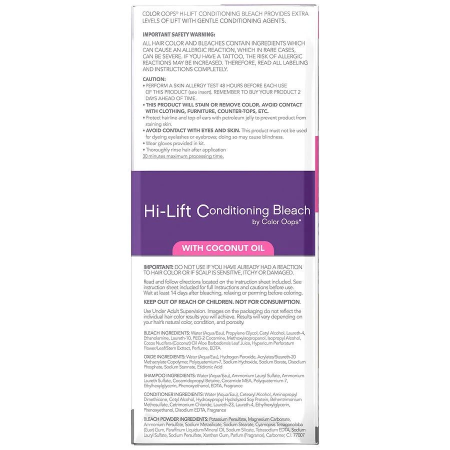 Color Oops Hi Lift Conditioning Bleach Kit 3