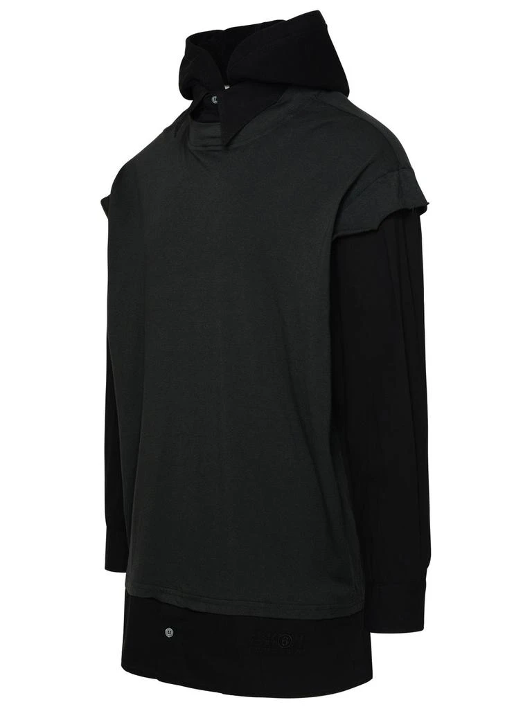 MM6 MM6 MAISON MARGIELA Black cotton sweater 3