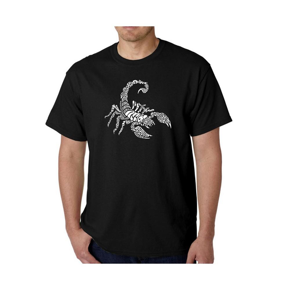 LA Pop Art Men's Word Art T-Shirt - Types of Scorpions