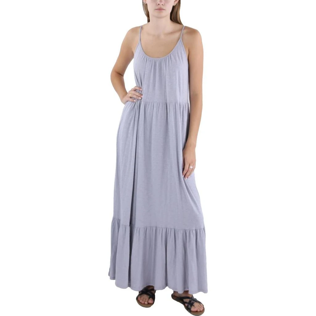 knee length dresses for ladies Tiered Maxi Dress Black | Dresses & Jumpsuits main image 1