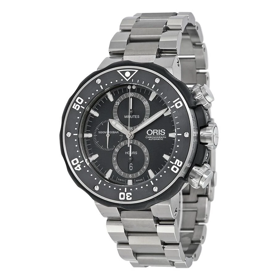 Oris ProDiver Chronograph Automatic Black Dial Men's Watch 01 774 7683 7154 MB 1