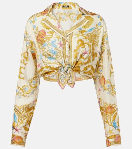 Versace Underwater Barocco crop top 1