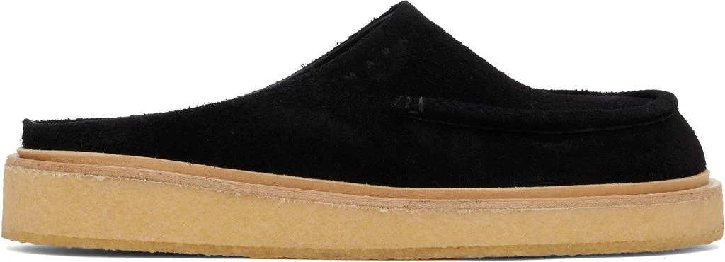 Marni Black Suede Slippers 1
