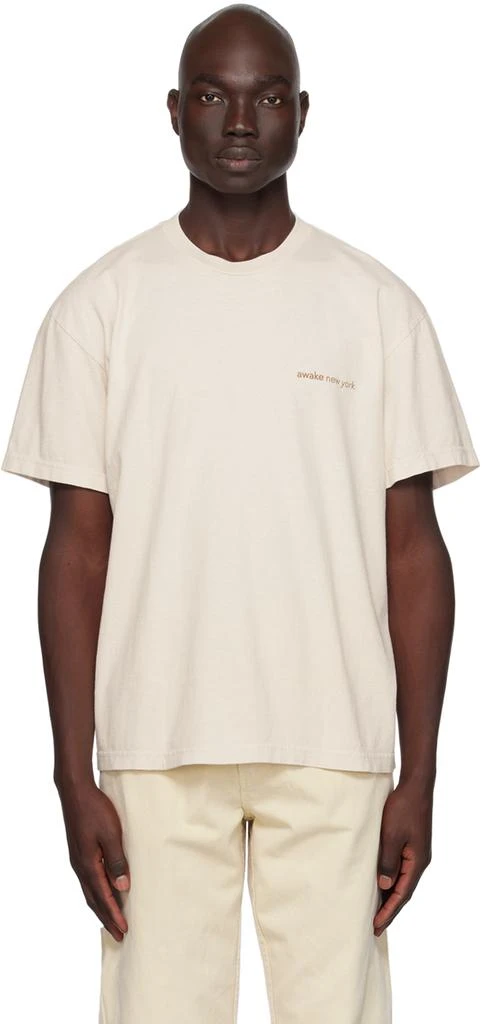 Awake NY Beige City T-Shirt 1