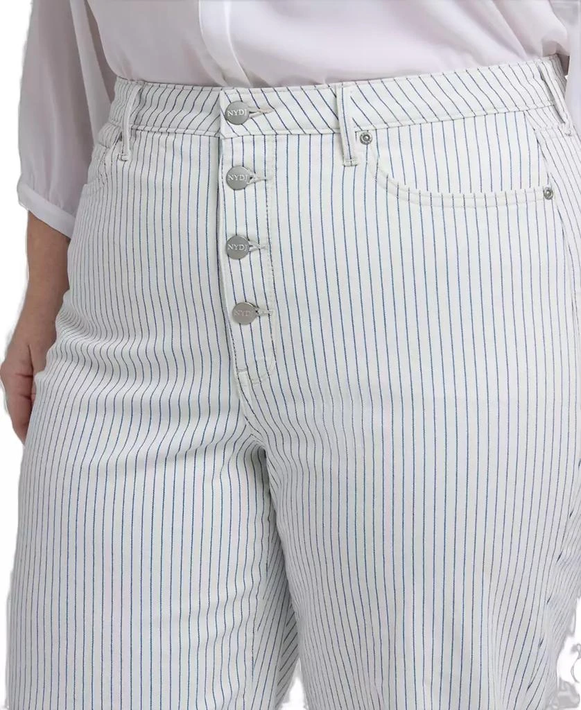 NYDJ Plus Size Wide Leg Ankle Jeans 4