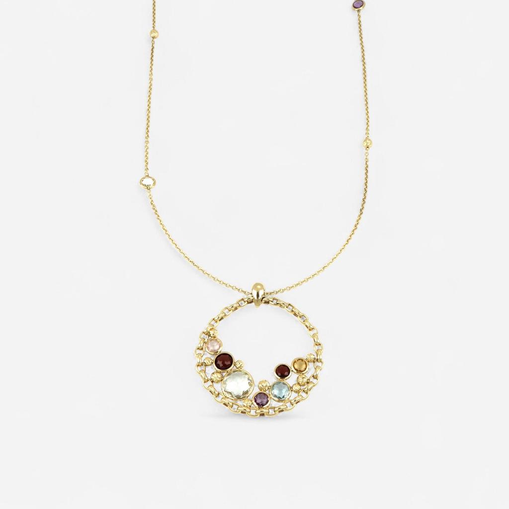 Tavanti Tavanti Luna 18K Yellow Gold Semiprecious Pendant Necklace NF020CH-B-Y-196