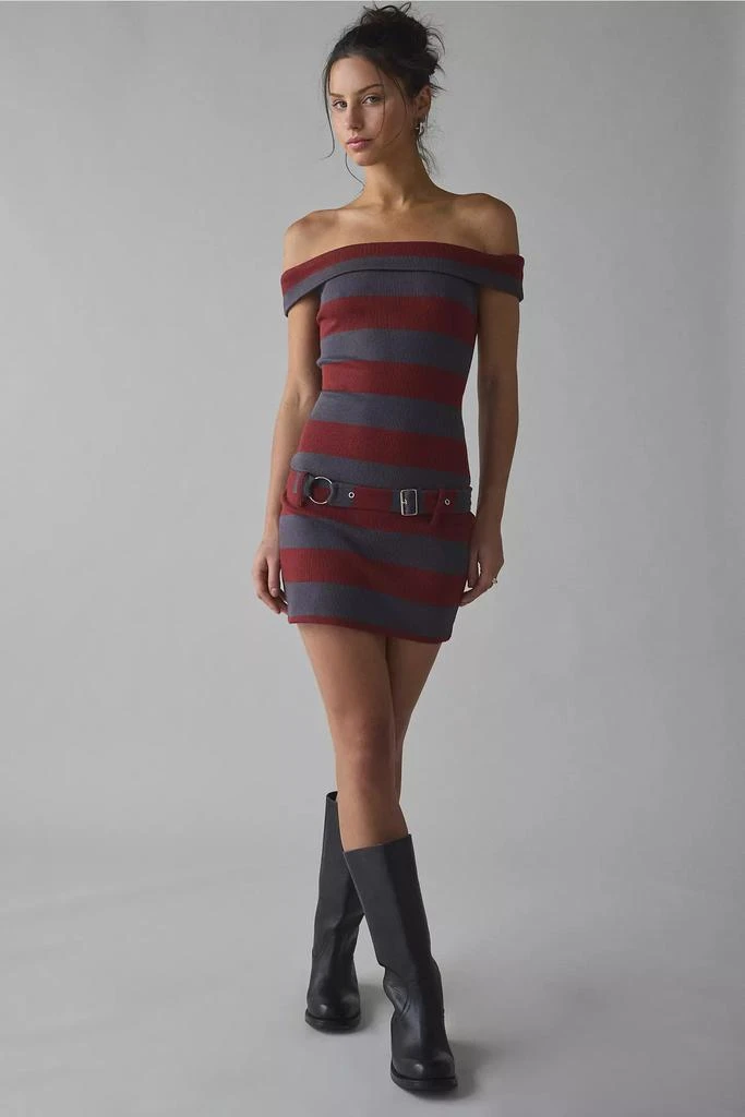 The Ragged Priest The Ragged Priest Pixie Off-The-Shoulder Mini Dress 1