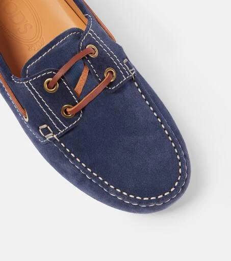 Tod's Gommino Bubble suede boat shoes 5