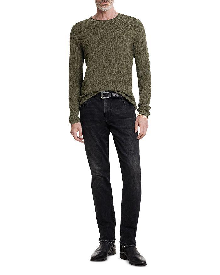 John Varvatos Riley Textured Crewneck Sweater