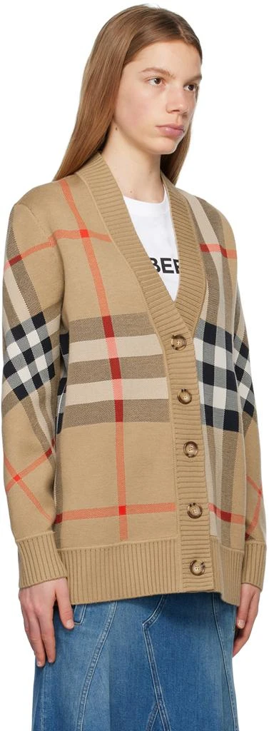 Burberry Beige Check Cardigan 2
