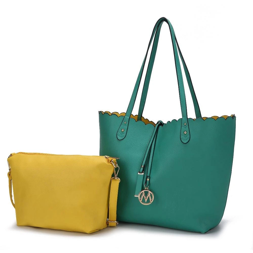 MKF Collection By Mia K. Amahia Vegan Leather Women’s Reversible Shopper Tote Bag with Crossbody Pouch by Mia K 11