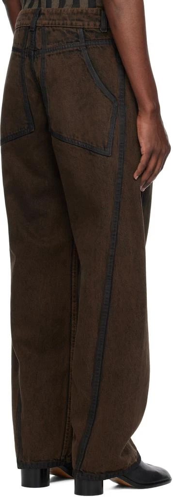 Eckhaus Latta Brown Bend Jeans 3