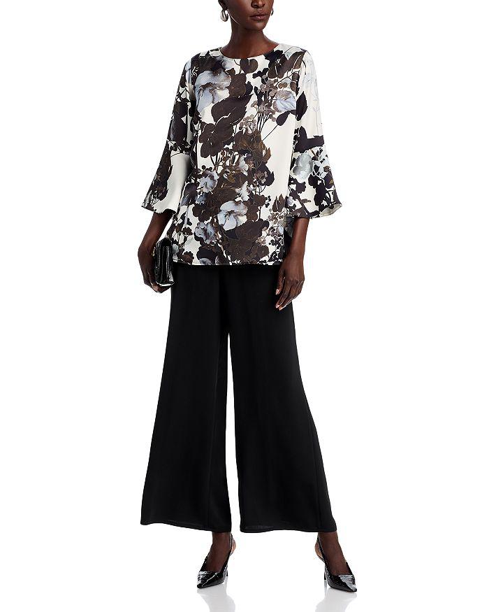 Caroline Rose Crepe Wide Leg Pants
