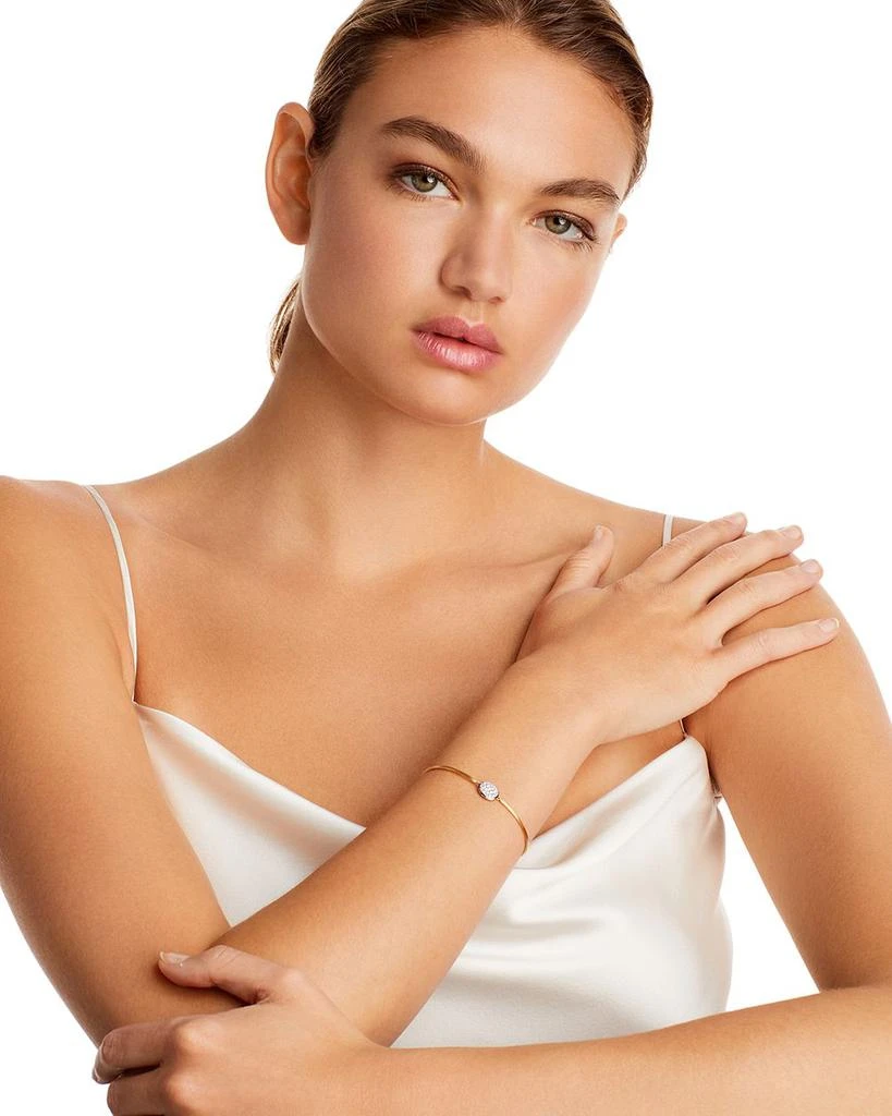 Marco Bicego 18K Two Tone Gold Siviglia Pavé Diamond Bangle Bracelet - 150th Anniversary Exclusive 2