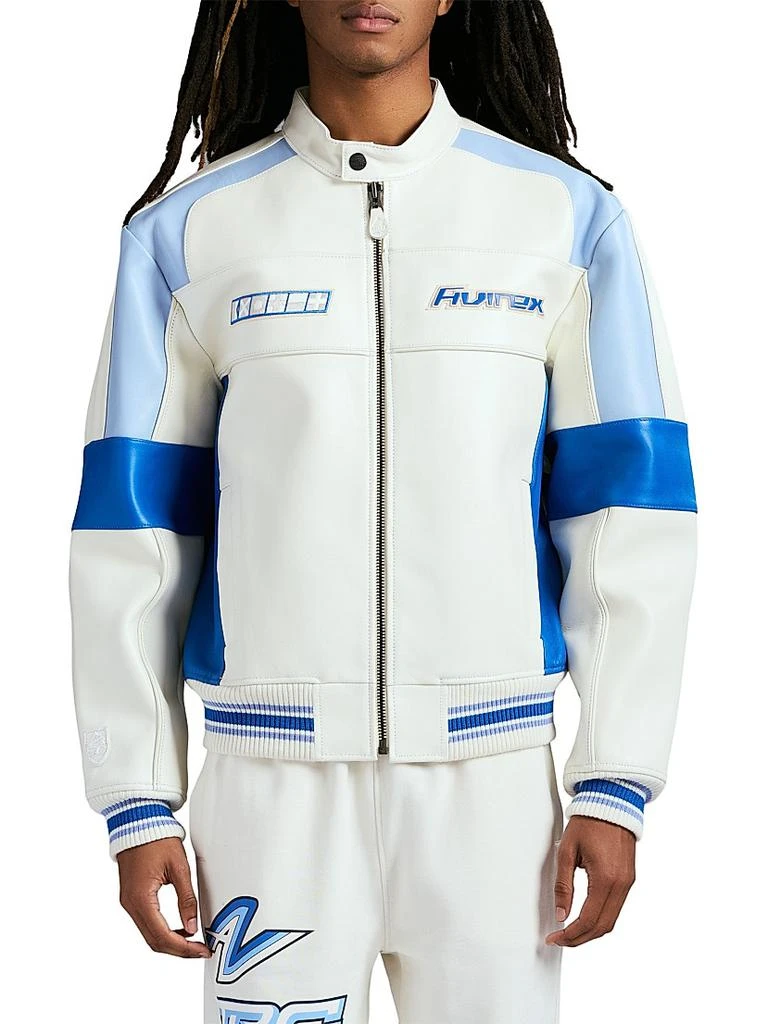 Avirex Off-Shore Leather Racing Jacket 3