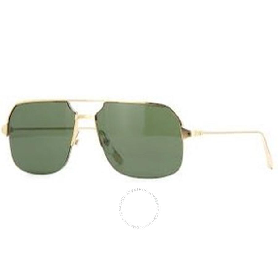 Cartier Green Navigator Men's Sunglasses CT0230S 002 59