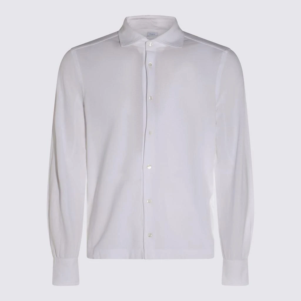 MALO Malo White Ice Cotton Shirt 1