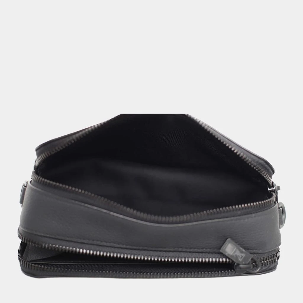 Louis Vuitton Louis Vuitton Black Leather Aerogram Alpha Wearable Wallet 6