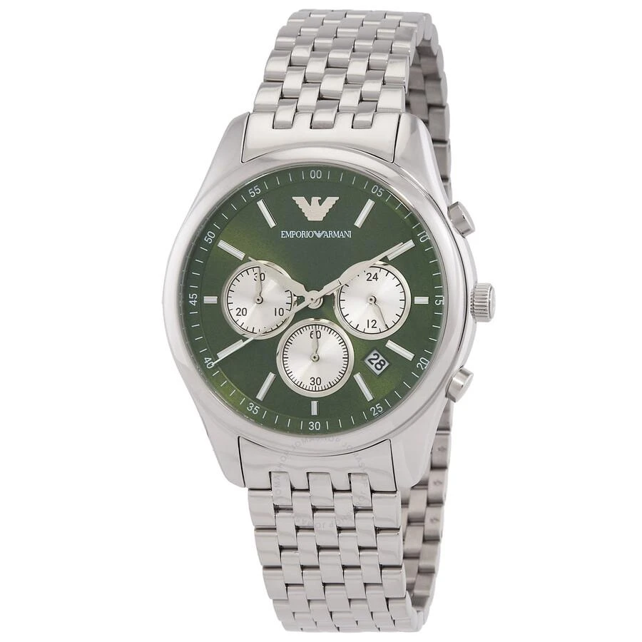 Emporio Armani Chronograph Quartz Diamond Green Dial Men's Watch AR11581 1