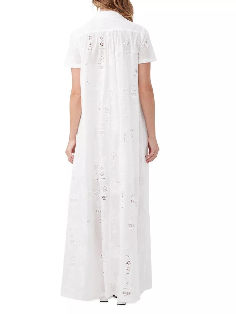 Trina Turk Kon Tiki Embroidered Eyelet Maxi-Dress 3