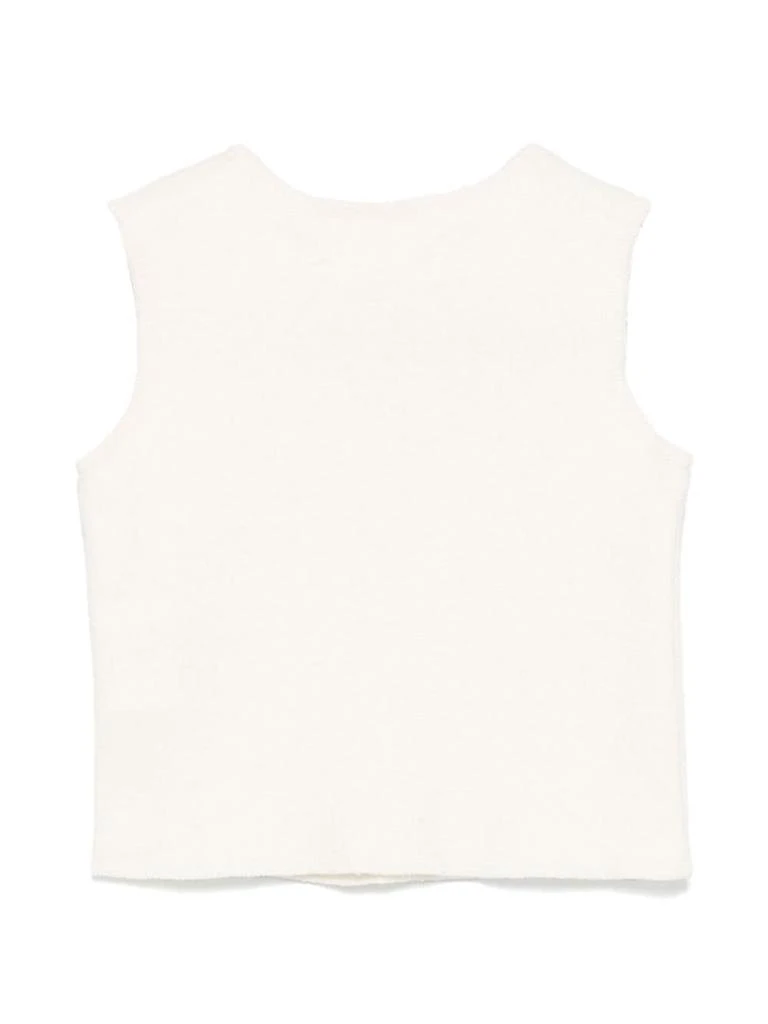 BABE & TESS White Baby Girl Vest 2