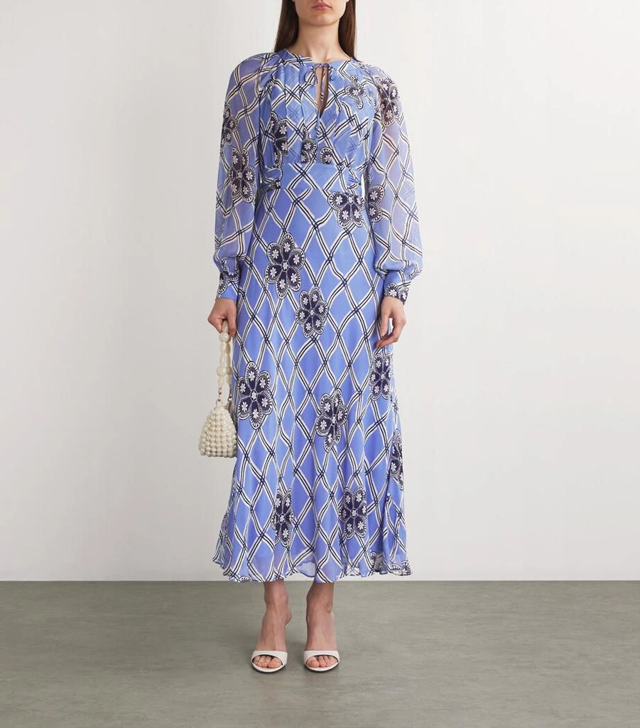 Rixo Jacquard Aero Midi Dress - Dresses & Skirts - BeyondStyle