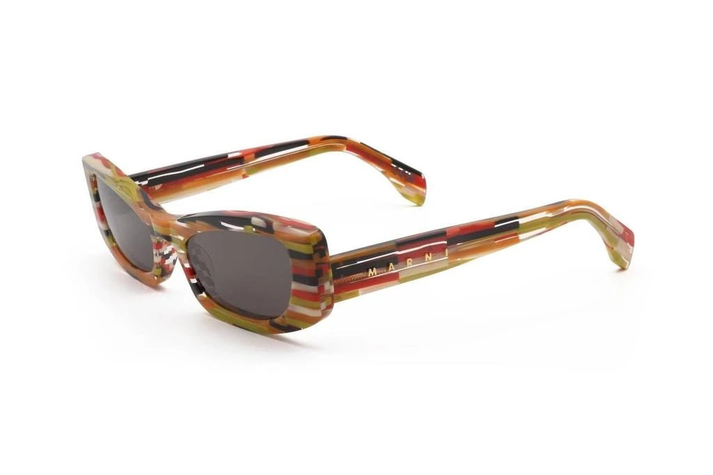 Marni Eyewear Marni Eyewear Nyama Striped Rectangular Sunglasses 3