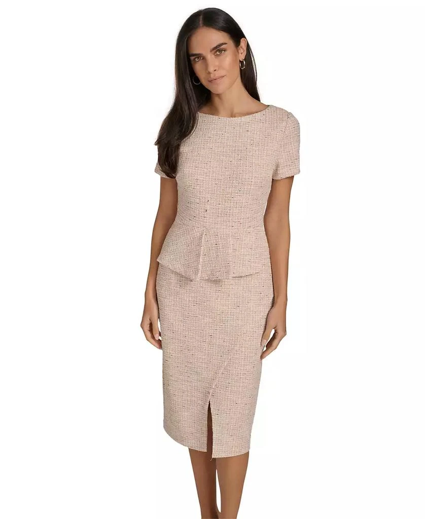 Calvin Klein Women's Boat-Neck Short-Sleeve Sheath Dress 4