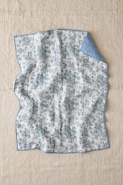 Urban Outfitters Jasmine Cotton Seed Stitch Quilted Throw Blanket 1