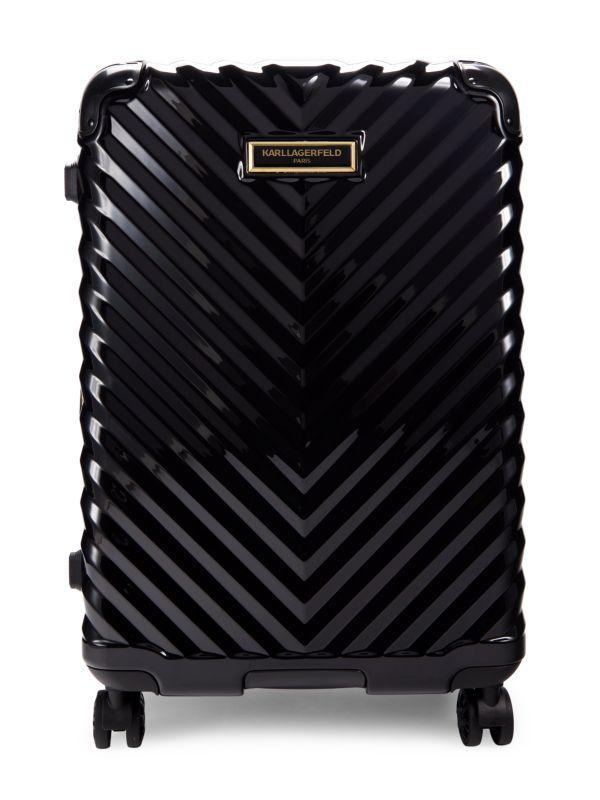 Karl Lagerfeld Paris 24 Inch Geometric Spinner Suitcase