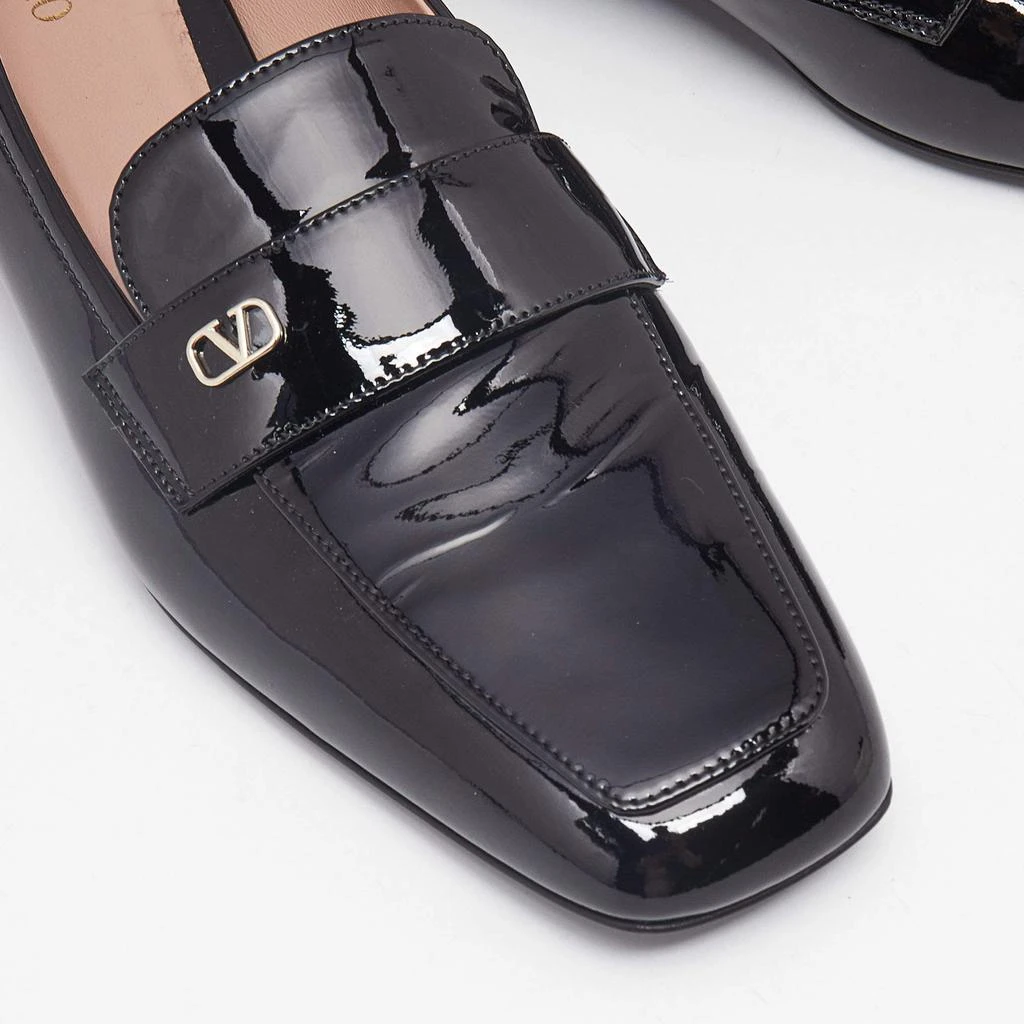 Valentino Valentino Black Patent Leather Vlogo Loafers Size 39.5 7