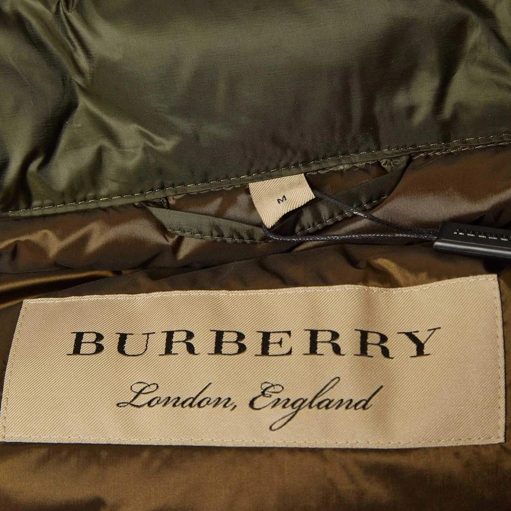 Burberry Burberry Olive Green Synthetic Quilted Puffer Down Coat M 6