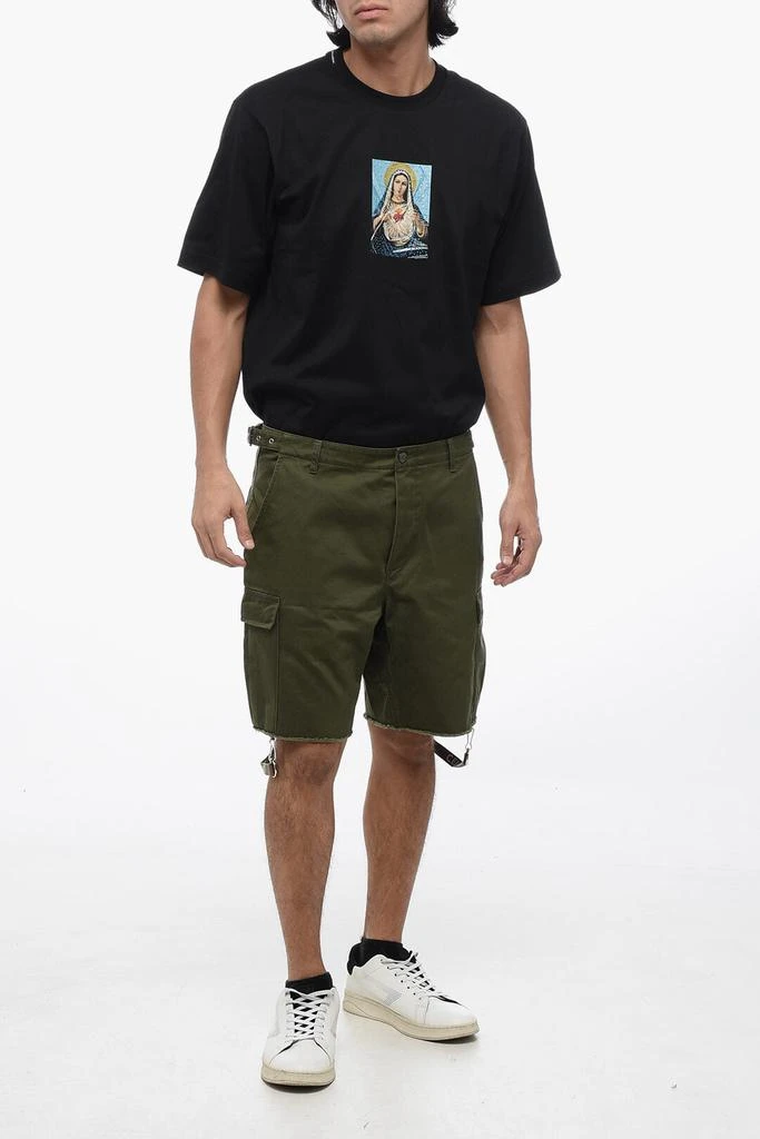 Celine Celine Cotton Cargo Shorts with Leaning Tape Details 4